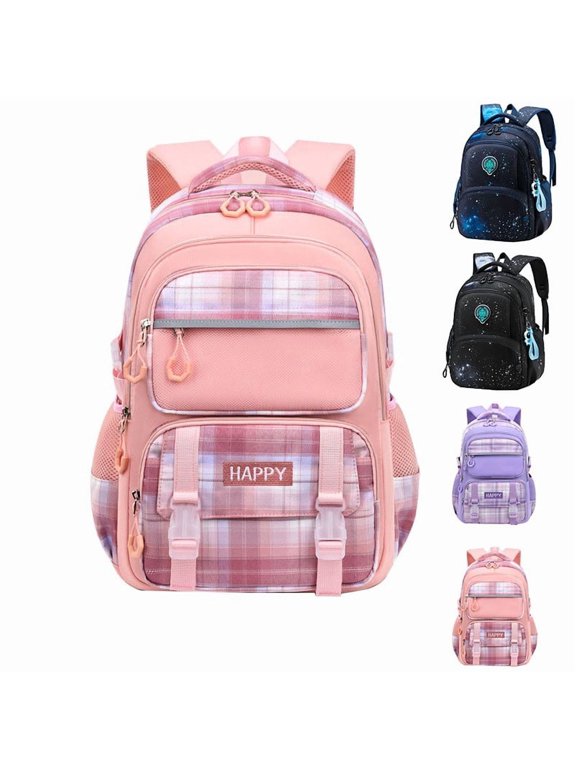School Backpacks Lightweight Shoulder School Bag for Ages 5 to 15, Grades 1st 3rd 6th 9th, Primary School, Middle Elementary, Campus, Daily Commute, Outings