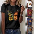 thumbnail image 1 of jiaxiM Short Sleeve Tops for Women Summer Trendy Casual Crew Neck Plain T Shirts Soft Basic Tunic Tees Fashion Clothing, 1 of 5