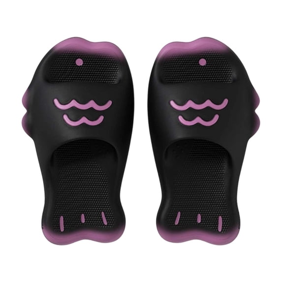 jiaxiM Slippers for Women Outdoor Non Men Slides Fashion Open Toe Thick Cushioned Sole Walking Sandals Women Comfort for Indoor Bathroom Pool Spa