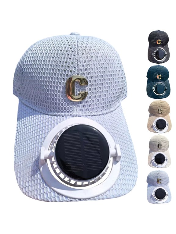 Solar Fan Hat Outdoor Wide Brim Sun Hat with Solar Fan Usb Solar Charging Fishing Hat for Men Hats for Men for Fishing, Hiking Camping, Beach