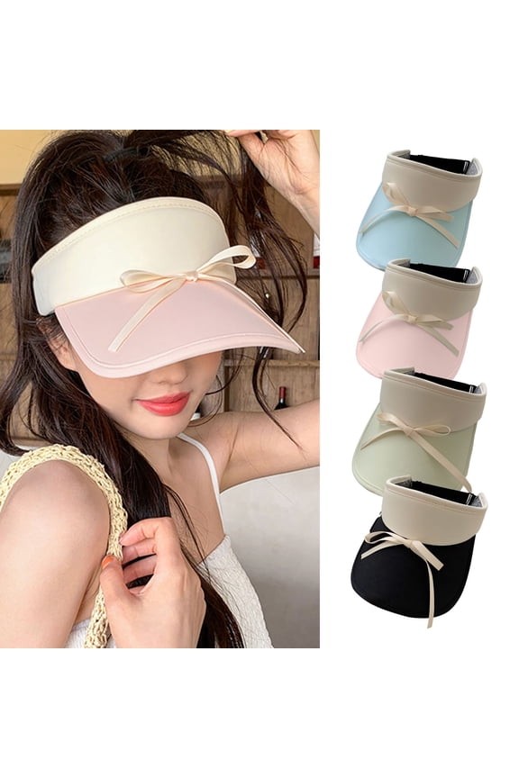 Sun Hats for Women Sun Beach Visor Cap UV Protection Summer Wide Brim Hat for Sports Beach Golf Tennis Hiking