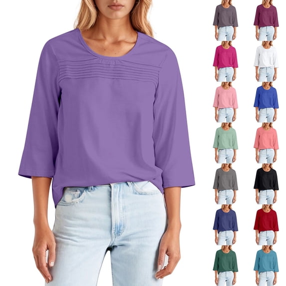 jiaxiM T Shirts for Women Short Sleeve Plain Tops for Women Fashion Shirts for Women Basic Tees Spring Summer Trendy Outfits,Light Green