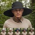 thumbnail image 1 of jiaxiM UPF50+ Mens Sun Hat Wide Brim Fishing Hat Foldable Large Brim UV Protection Sun Hat for Men Women Beach Gardening, 1 of 7
