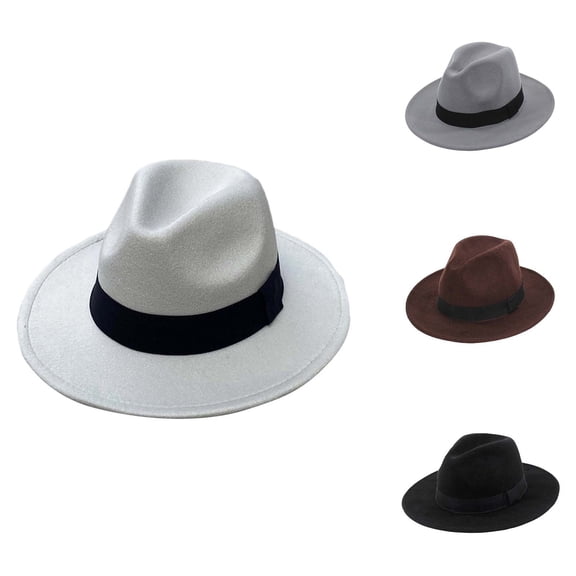 jiaxiM Wide Brim Straw Cowboy Hat for Women Ladies Western Denim Curved Brim Jazz Hat Classic English Style Lightweight for Casual Outdoors and Fashion Daily Wear