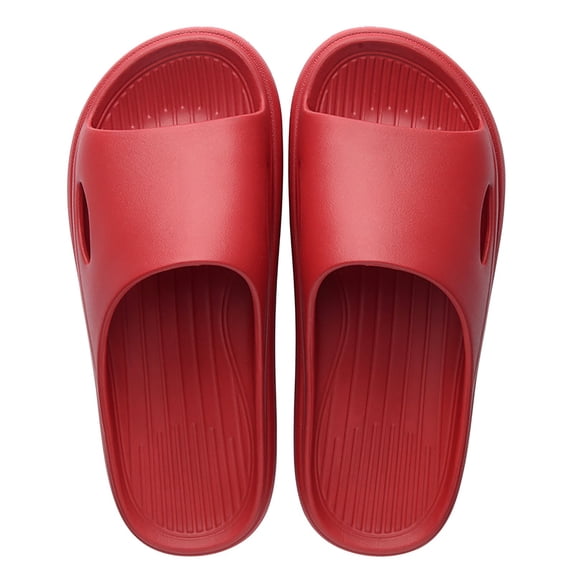 jiaxiM Slippers for Women Outdoor Non Men Slides Comfortable Open Toe Cushioned Thick Sole Flat Sandals for Women for Summer Beach Walking