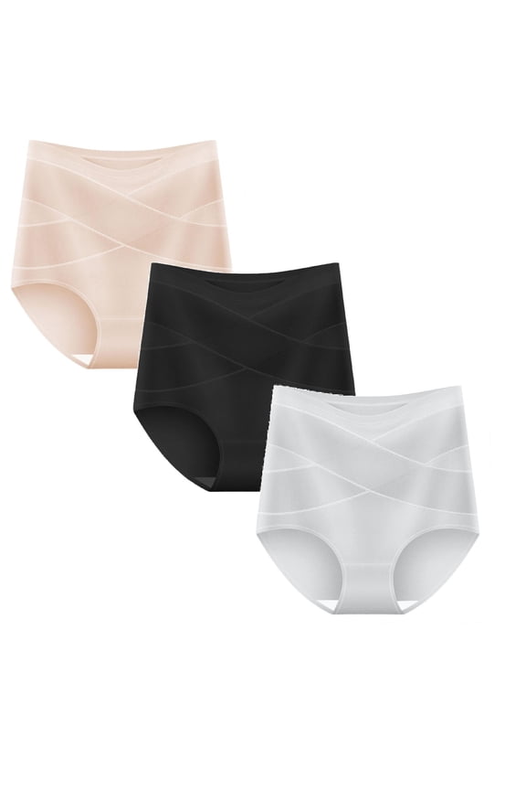 Women's Shapewear Control Panties High Waist Butt Lifting Body Shaper Girdle Compression Stomach Shapewear Thong 2 Packs