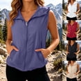 thumbnail image 1 of jiaxiM Women's Sleeveless UPF 50+ Hooded Vest Breathable Zip Up Sun Protection Jacket for Hiking Running Beach with Pockets, 1 of 8