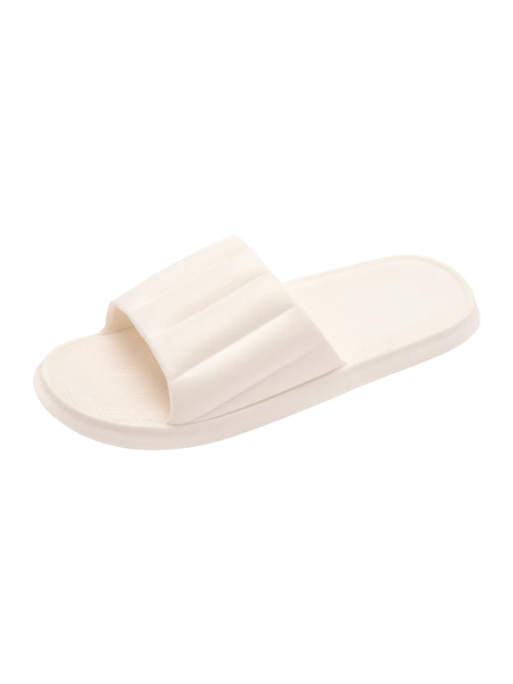Women's Slippers Non Slides Men Fashion Dressy Sandals Open Toe Rubber Sole Shower Shoes Men