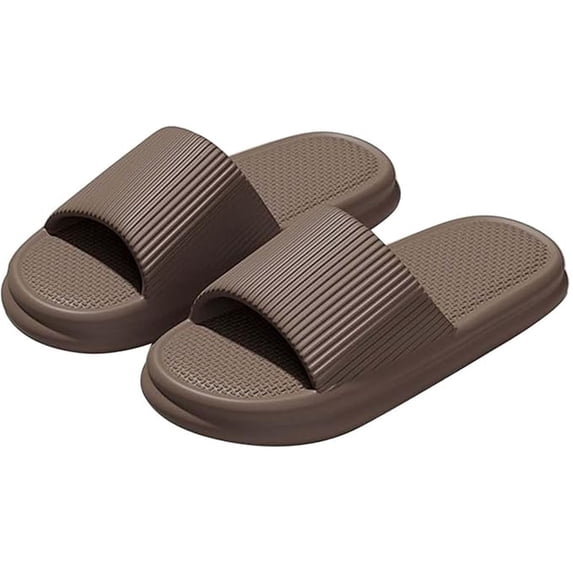 jiaxiM Women's Slippers Non Slides for Women Fashion Open Toe Thick Sole Flat Sandals for Bathroom Indoor Outdoor Beach