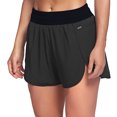 thumbnail image 1 of jiaxiM Womens Biker Shorts with Pockets 2 in 1 Split Flat Rise Running Shorts High Waisted Workout Athletic Gym Tennis Shorts Built In Liner, 1 of 1