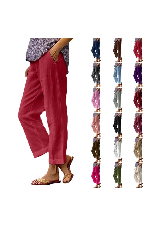 Womens Dress Pants High Waist Palazzo Pants for Women Casual Drawstring Weighted Trousers Pants for Women Lounge Pants for Work Business Casual