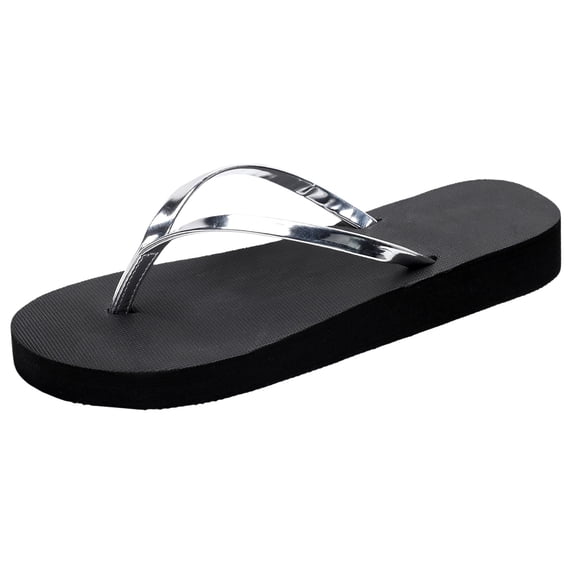 jiaxiM Womens Flip Flops Black Thong Sandals Fashion Slippers Women Non- Thick Sole Shower Shoes Women Non for Beach