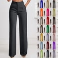 thumbnail image 1 of jiaxiM Womens Pants Trendy High Waisted Wide Leg Womens Palazzo Pants with Pockets Drawstring Trendy Women Trousers Lounge Pants Women with Pockets Summer Beach Vacation, 1 of 5