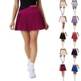 thumbnail image 1 of jiaxiM Womens Skorts Pleated Tennis Skirt with Pockets Shorts High Waisted Lightweight Golf Skort Athletic Skorts Running Workout Skirts, 1 of 5
