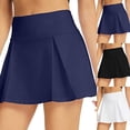 thumbnail image 1 of jiaxiM Womens Skorts with Pockets High Waisted Tennis Skirt 2 in 1 Athletic Skirt with Inner Shorts Quick Dry Pickleball Golf Skort for Workout Running, 1 of 8