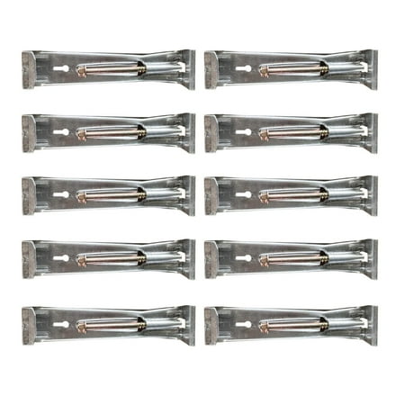 jicheng 10 Pieces 5 inch Heavy Duty Easy Install Rain Gutter Brackets Gutter Hangers