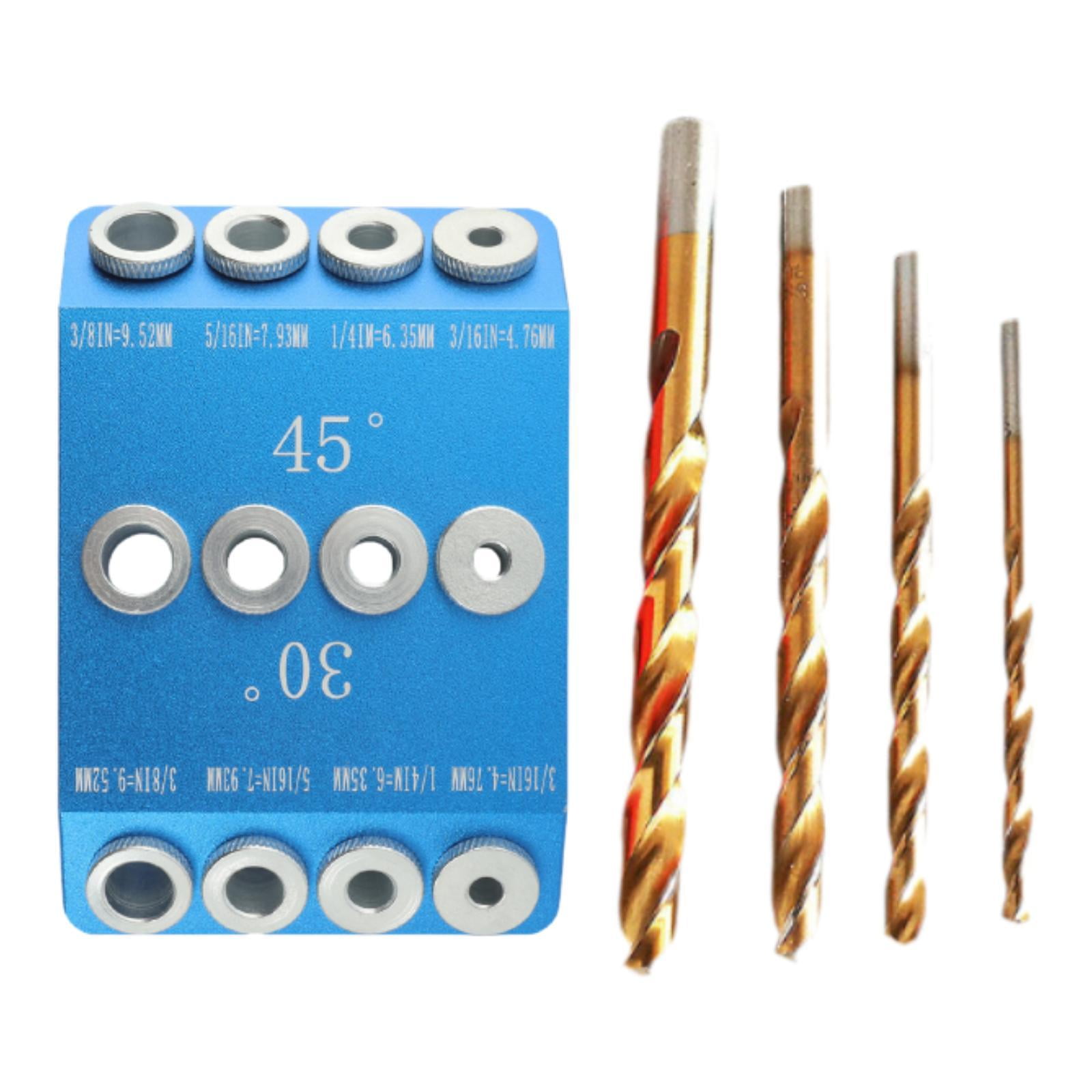 jicheng 30 45 90 Degree Angle Drill Guide Jig Kit Drill Template Block ...