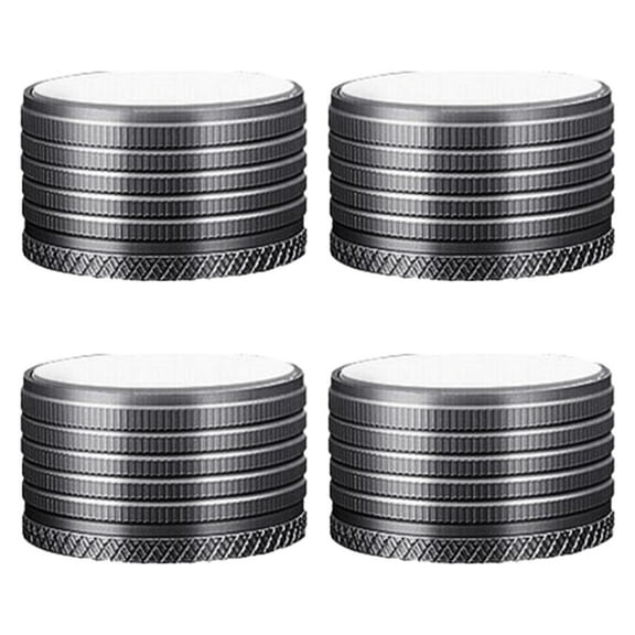 jicheng 4Pcs Adjustable Furniture Risers Non Slip Table Metal for Cabinet Couch Sofa Gray