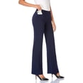thumbnail image 1 of Tapata Women's 26'' Stretchy Bootcut Dress Pants with Pockets Tall, Petite, Regular for Office Work Business, 1 of 6