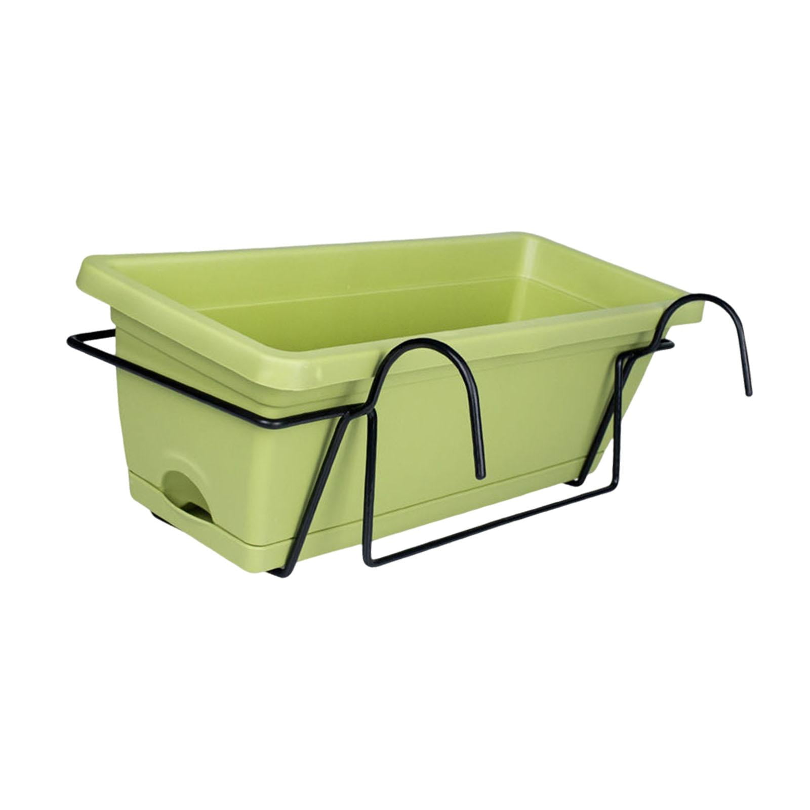 jicheng Balcony Railing Hanging Planter Flower Pot for Garden