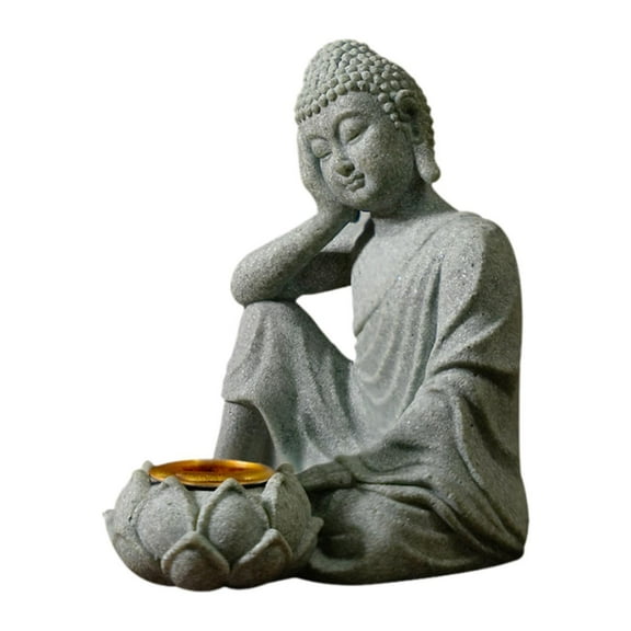 jicheng Buddha Statue Holder Collection Gift Figurine for Desk Hotel Bedroom hand hold face