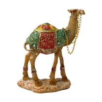 jicheng Camel Statue Animal Sculpture Collection Tabletop Ornament for Bedroom Fireplace Left