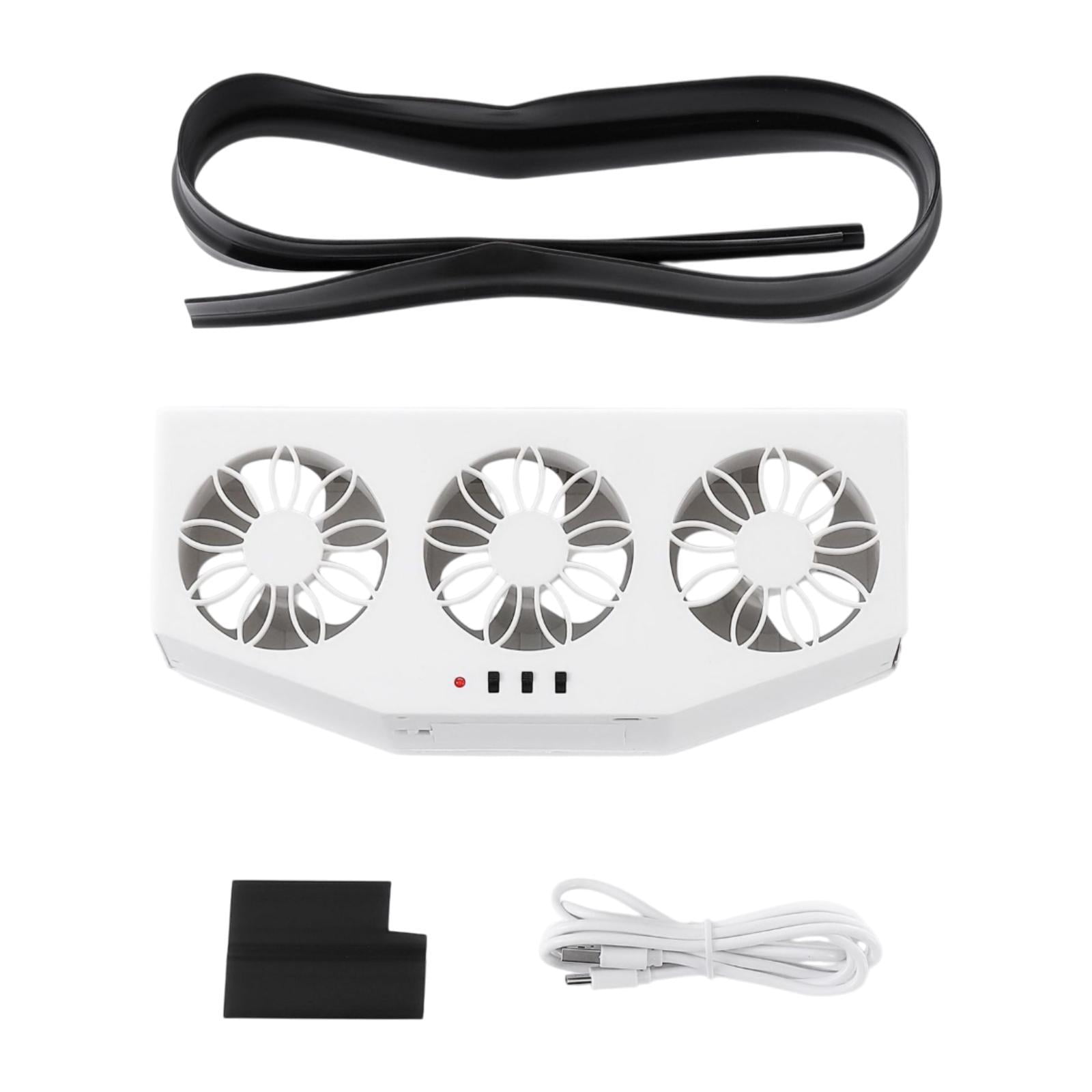 USB Car Vent Fan - Energy Saving, 3 Speed Cooling Fan With Low Noise For Car Windows & Dashboard