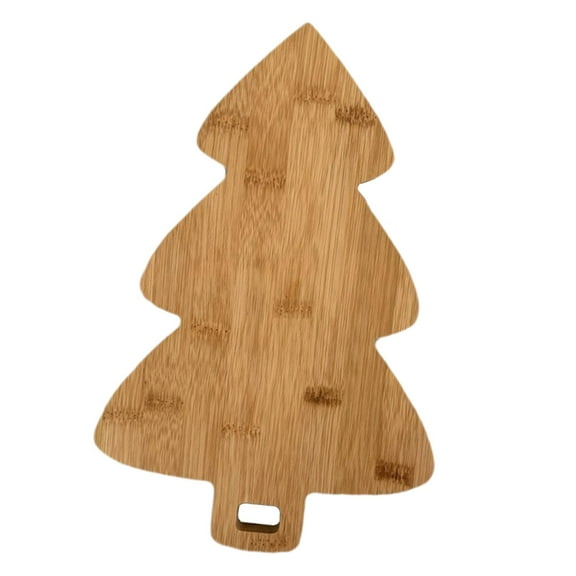 jicheng Chopping Board Christmas Tree Decor Wood Cutting Board for Cheese Bread Meat A