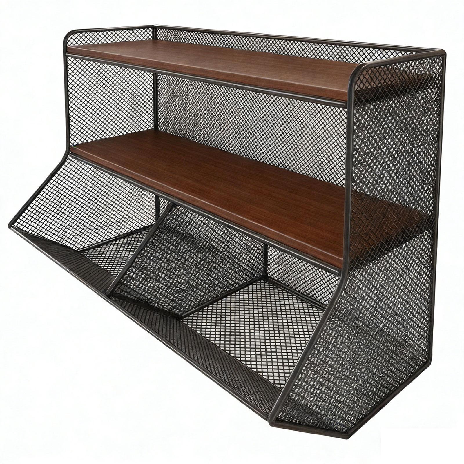 jicheng Desk Display Rack 2 Tier Sturdy Spice Storage Rack for Living ...