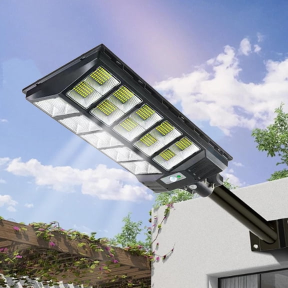 jicheng Dusk to Dawn Solar Parking Lot Light for Street Basketball Court Playground 500W