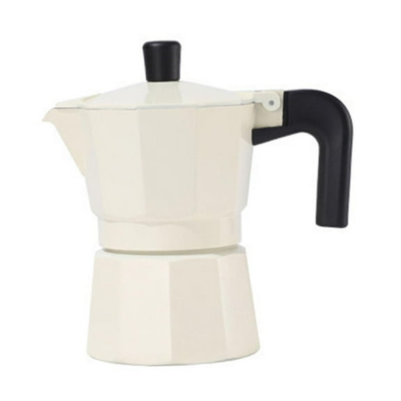 jicheng Espresso Maker Coffee Brewer Percolator Pot for Cafe Restaurant Camping White