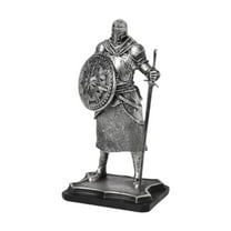 jicheng Knight Sculpture Tabletop Ornament Vintage, Retro, Creative Statue Knight Figure