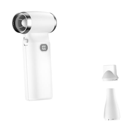 jicheng Mini Fan Personal Fan for Computer Keyboard Cleaning Car Maintenance White