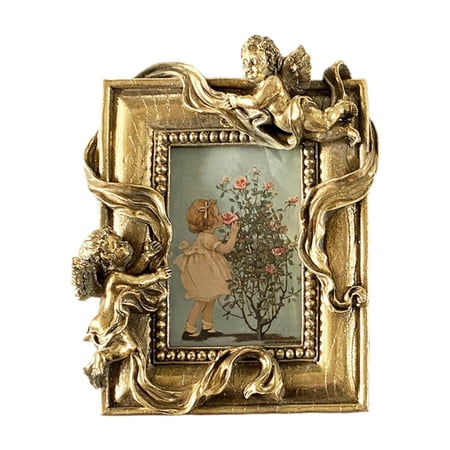 jicheng Picture Frame Decoration Display Case Resin Ornament for Office Tabletop Mom C