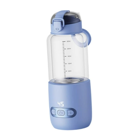 jicheng Portable Bottle Warmer Accurate Temperature Control Baby Milk Bottle Outdoors Ca blue 250ml