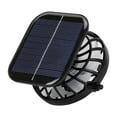 thumbnail image 1 of jicheng Solar Fan Cooling Fan Lightweight USB Personal Fan for Hiking Summer Outdoor RectanglePanel 6x7cm, 1 of 9