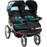 Baby Trend Navigator Double Jogging Stroller, Black and Teal