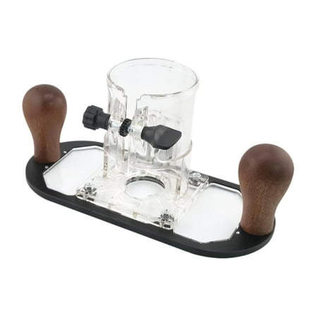 jicheng Wood Router Base Accessory Attachment with Handle for Pruning Opening Closet Black