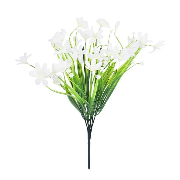 jieadkavo Artificial flowers Artificial Flowers for Decoration Dried Fake Flowers Plants Artificial Flower Plastic Faux Daisy Wildflowers Indoor Outside Garden Decor, White 1 artificial flower