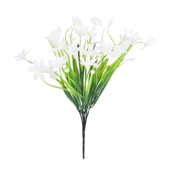 jieadkavo Artificial flowers Artificial Flowers for Decoration Dried Fake Flowers Plants Artificial Flower Plastic Faux Daisy Wildflowers Indoor Outside Garden Decor, White 1 artificial flower
