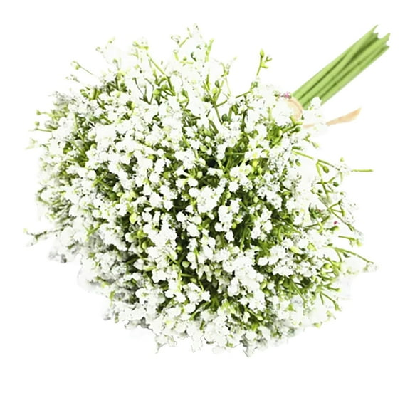 jieadkavo Fake Plants Artificial 16Pcs Babys Breath Artificial Flowers for Decoration Gypsophila Bouquet for Flower Arrangement Light White Flowers