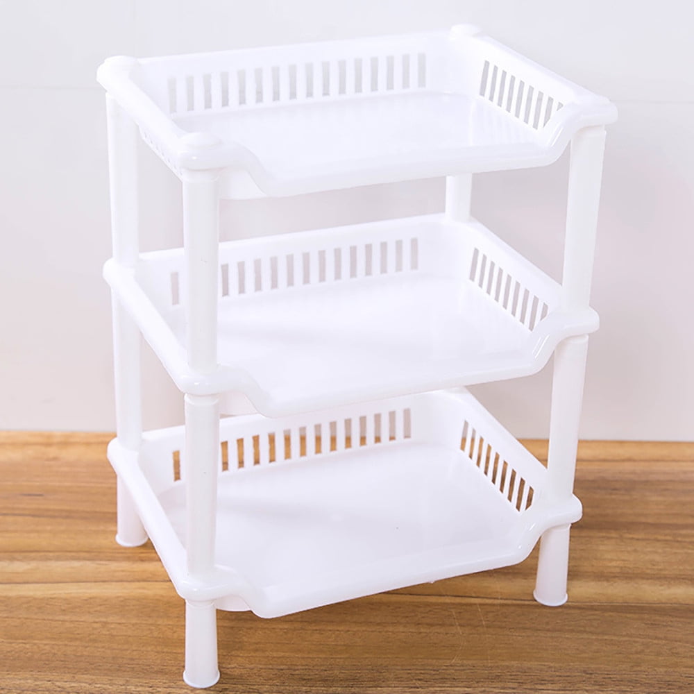 jieadkavo Home Textile Storage Storage Cabinet 3 Tier Plastic Corner ...