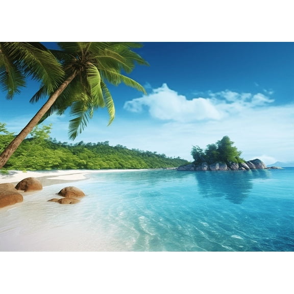 jigsaw Puzzles 50 pieces for adults Coastal Beach tree Formation wooden Challenging Puzzles Perfect for Game Nights 7.9'' x 5.9''