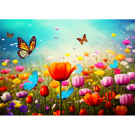 jigsaw puzzles 50 pieces for adults Butterflies and Flower Roses Formation wooden Challenging Puzzles Perfect for Game 7.9'' x 5.9''