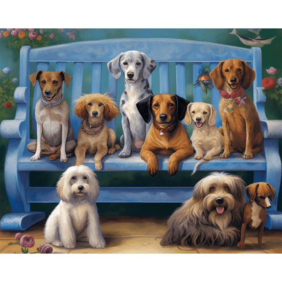 jigsaw puzzles 50 pieces for adults Dog puppy party wooden Challenging Puzzle Perfect for Game Nights 7.9'' x 5.9''