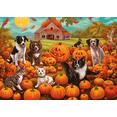 thumbnail image 1 of jigsaw puzzles 50 pieces for adults Farm Dog puppy pumpkin Formation wooden Challenging Puzzles Perfect for Game 7.9'' x 5.9'', 1 of 5