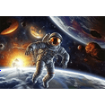 thumbnail image 1 of jigsaw puzzles 50 pieces for adults Solar System Formation wooden Challenging Puzzles Perfect for Game 7.9'' x 5.9'', 1 of 5