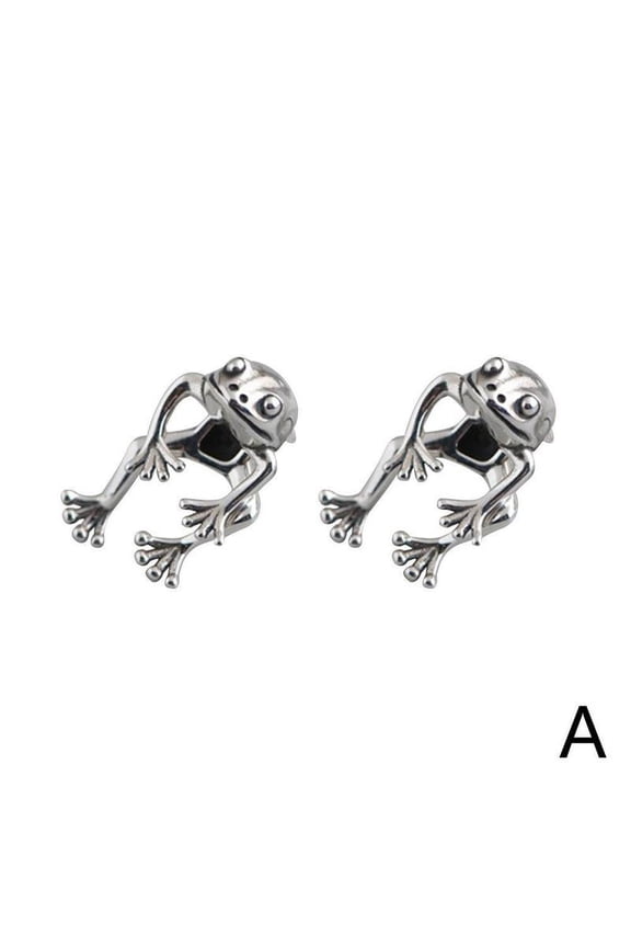 1 Pair Two Way Frog Earrings Frog Lover Jewelry New A3 I5R4