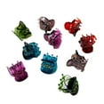 jileijar 10 Mini Hair Claw Clips Clamps Small Plastic Hair Clips Grips
