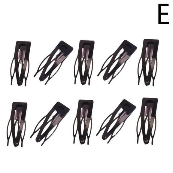 jileijar 10pcs Double-grip Hair Side Clips Metal Snap Barrettes Hair Tools Women. UK STOC T1X0